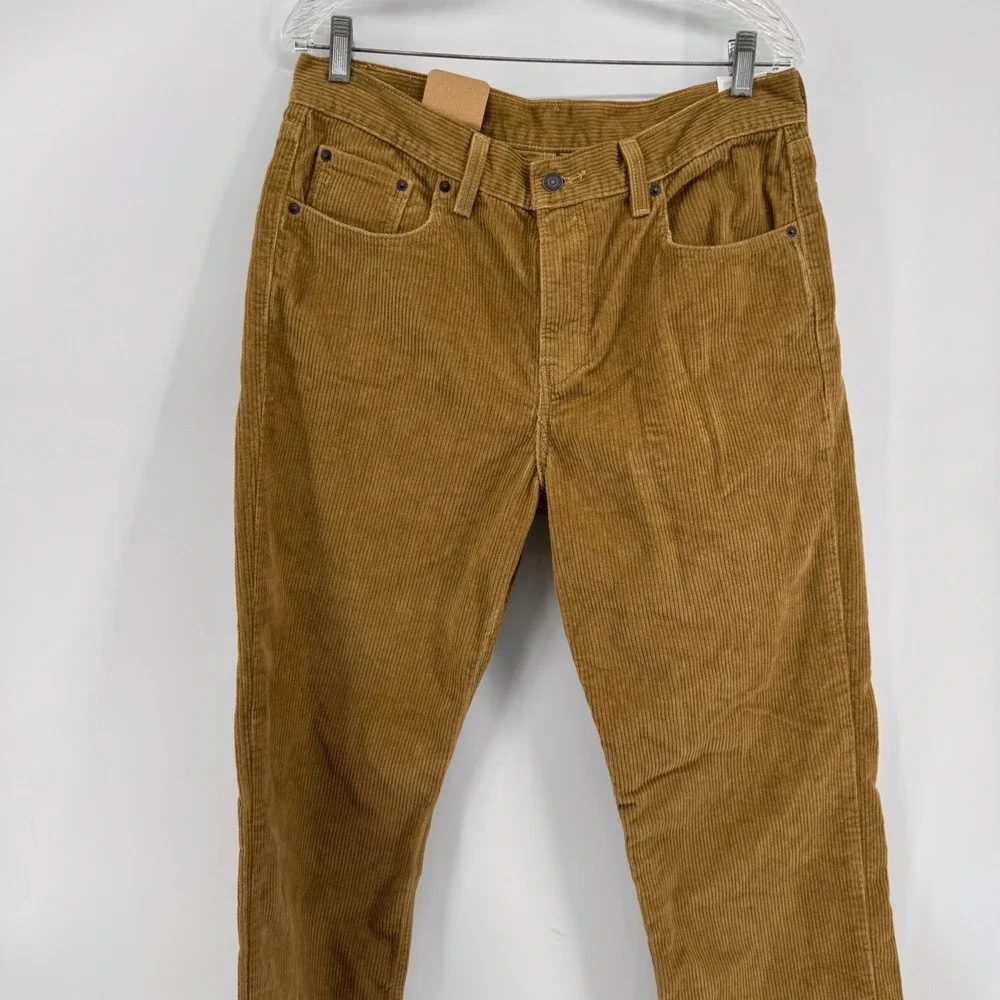 Levi's‎ Low Pro Pants Mens 31x30 Tan Corduroy Relaxed Straight Leg A0964-1842
